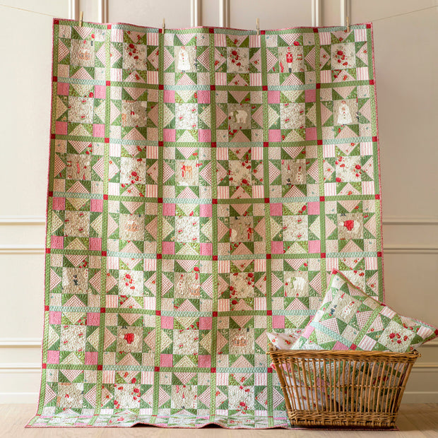 TILDA - Merry Little Christmas - Star Quilt Kit - Green OR Red