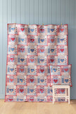 Village Life - Heart of the Village Quilt Kit - Blue / Burgundy