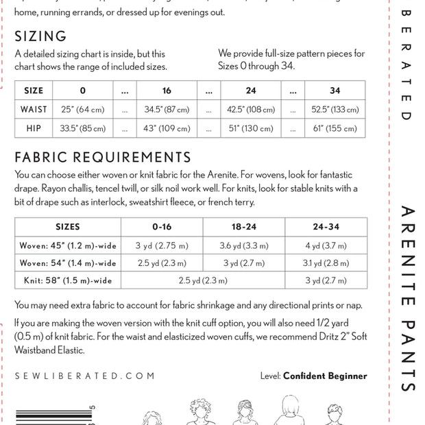 Arenite Pants Pattern