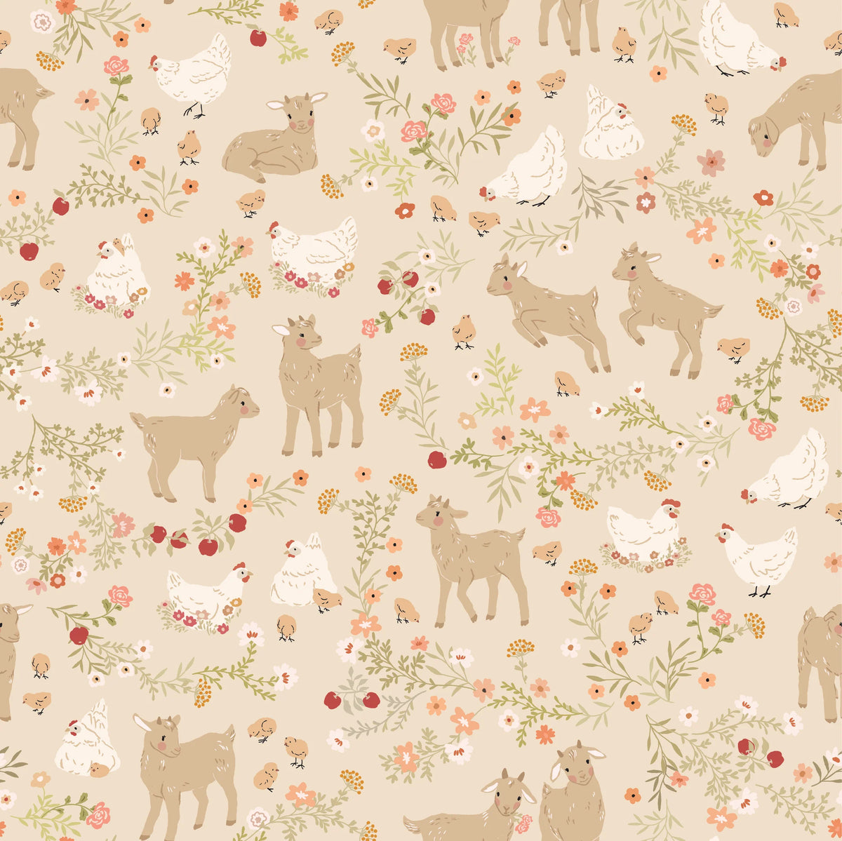Primrose & Parsley - Barnyard Babies - Beige