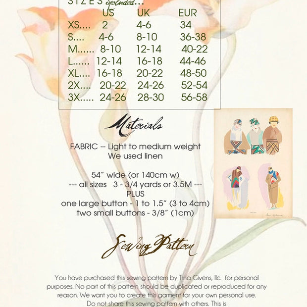 Bianca Jacket Shirt Sewing Pattern