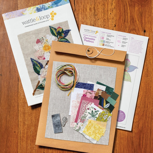 Camellia Slow Stitching Kit