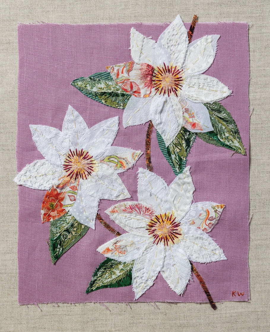 Clematis Slow Stitching Kit