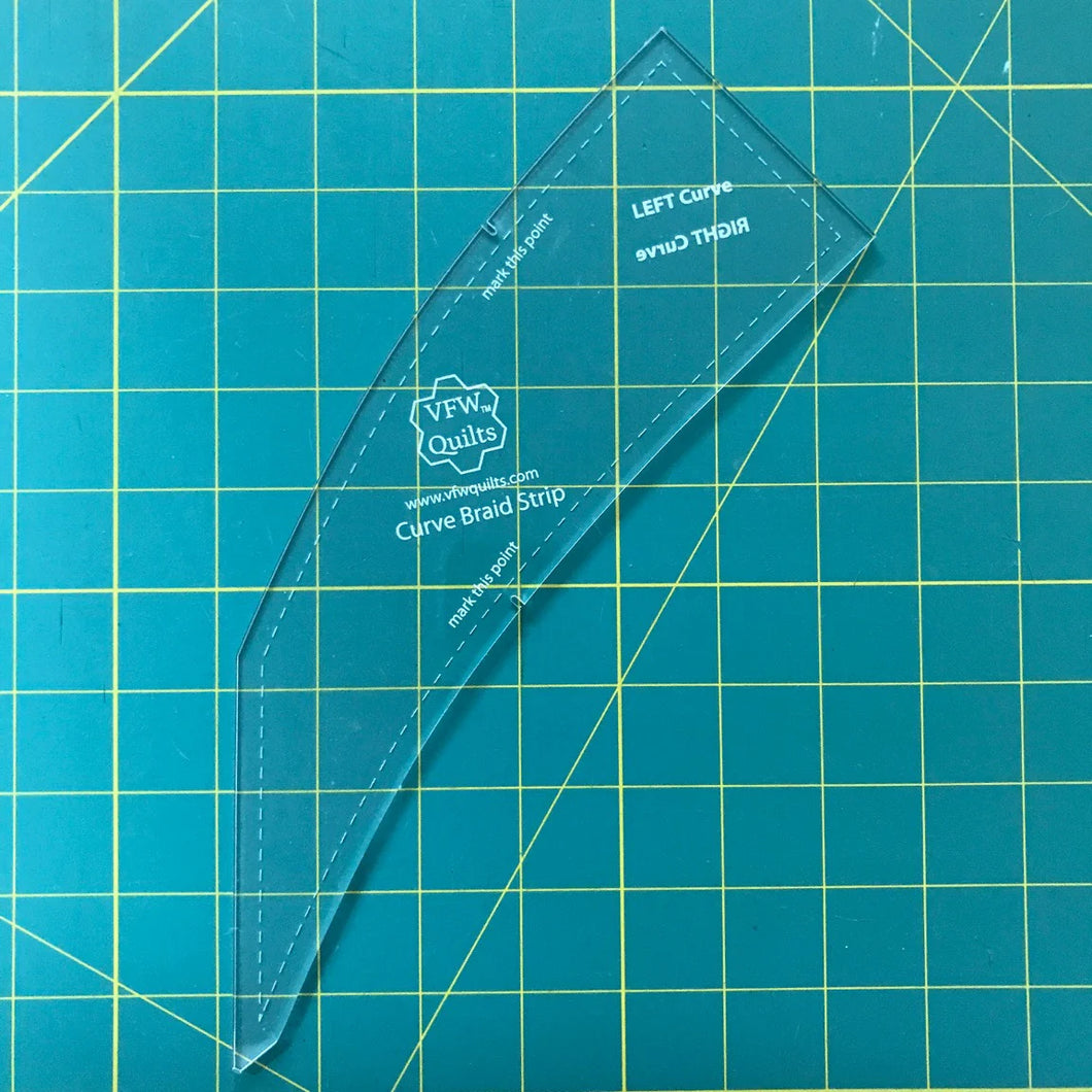 Curve Braid Strip Template
