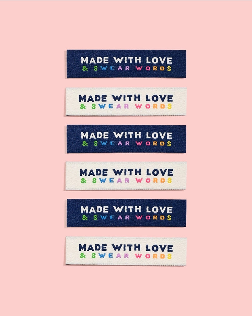 Made With Love and Swear Words Labels