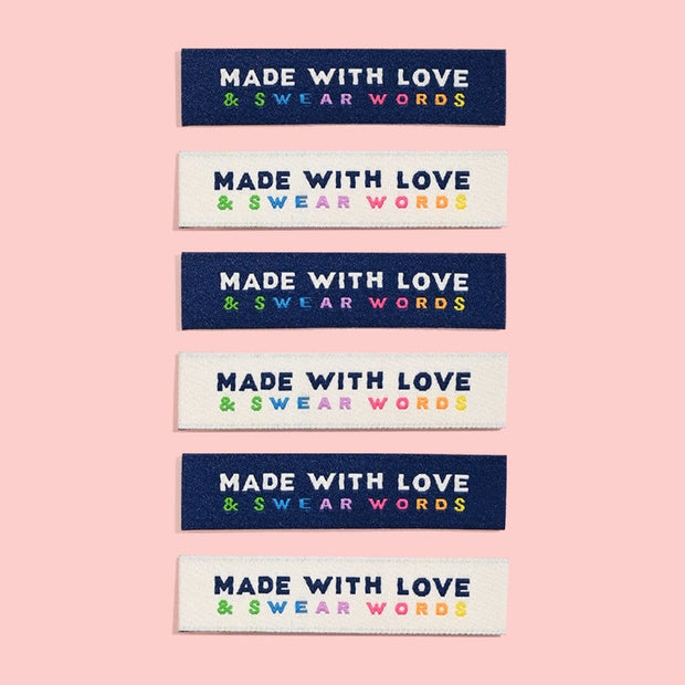 Made With Love and Swear Words Labels