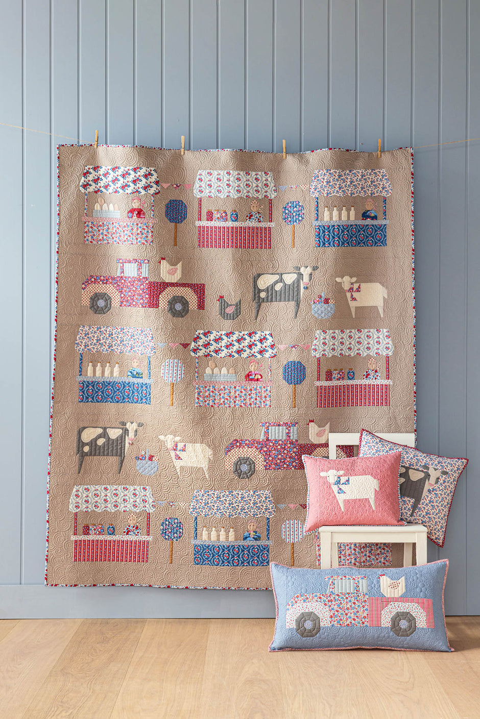 Village Life - Farmer's Market Quilt Kit - Mouse