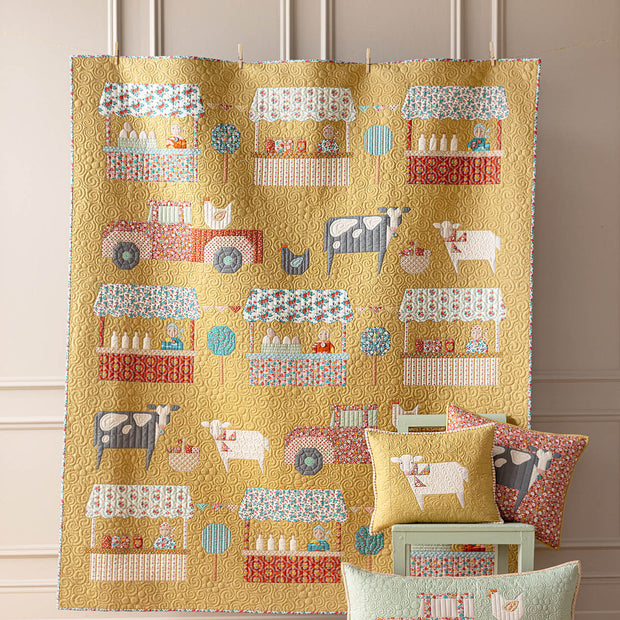 Village Life - Farmer's Market Quilt Kit - Honey