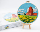 Grain Elevators Embroidery Kit