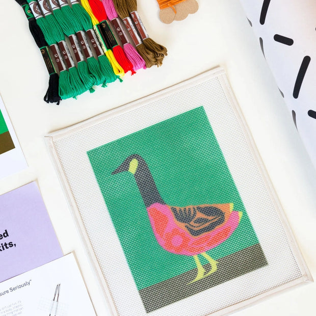 Folk Goose by Bekah Worley Needlepoint Kit