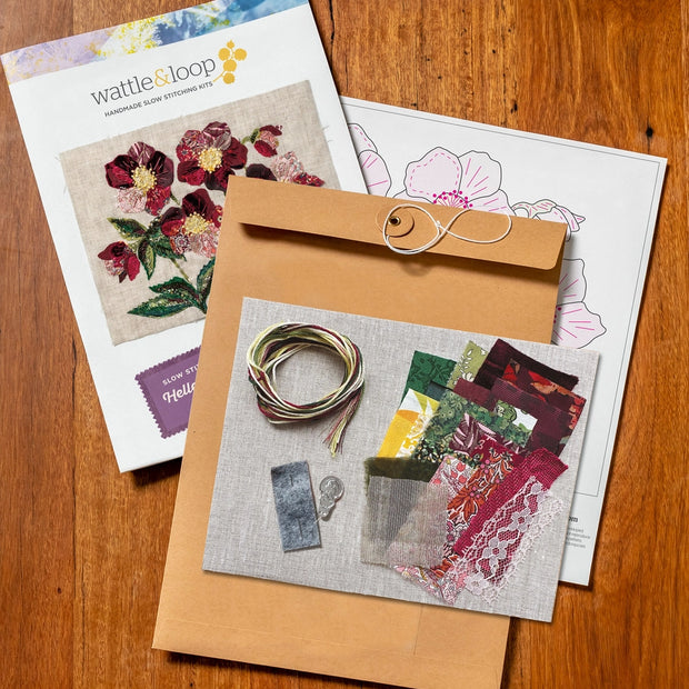 Hellebores Slow Stitching Kit