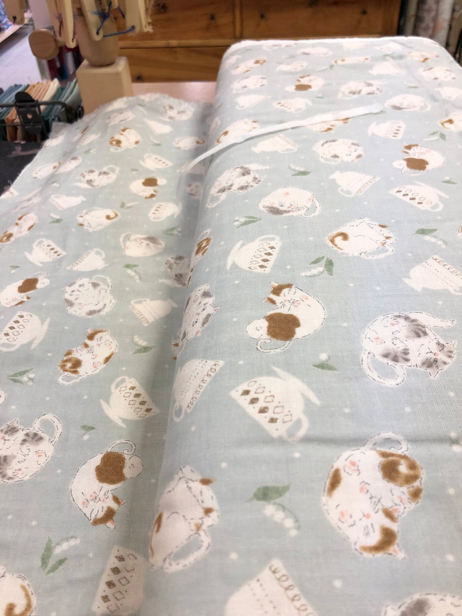 My Family - Double Gauze - Cats & Cups