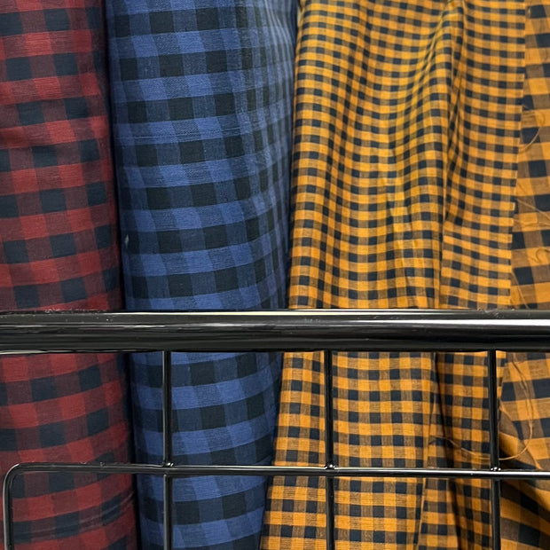 Gingham Night Double Gauze