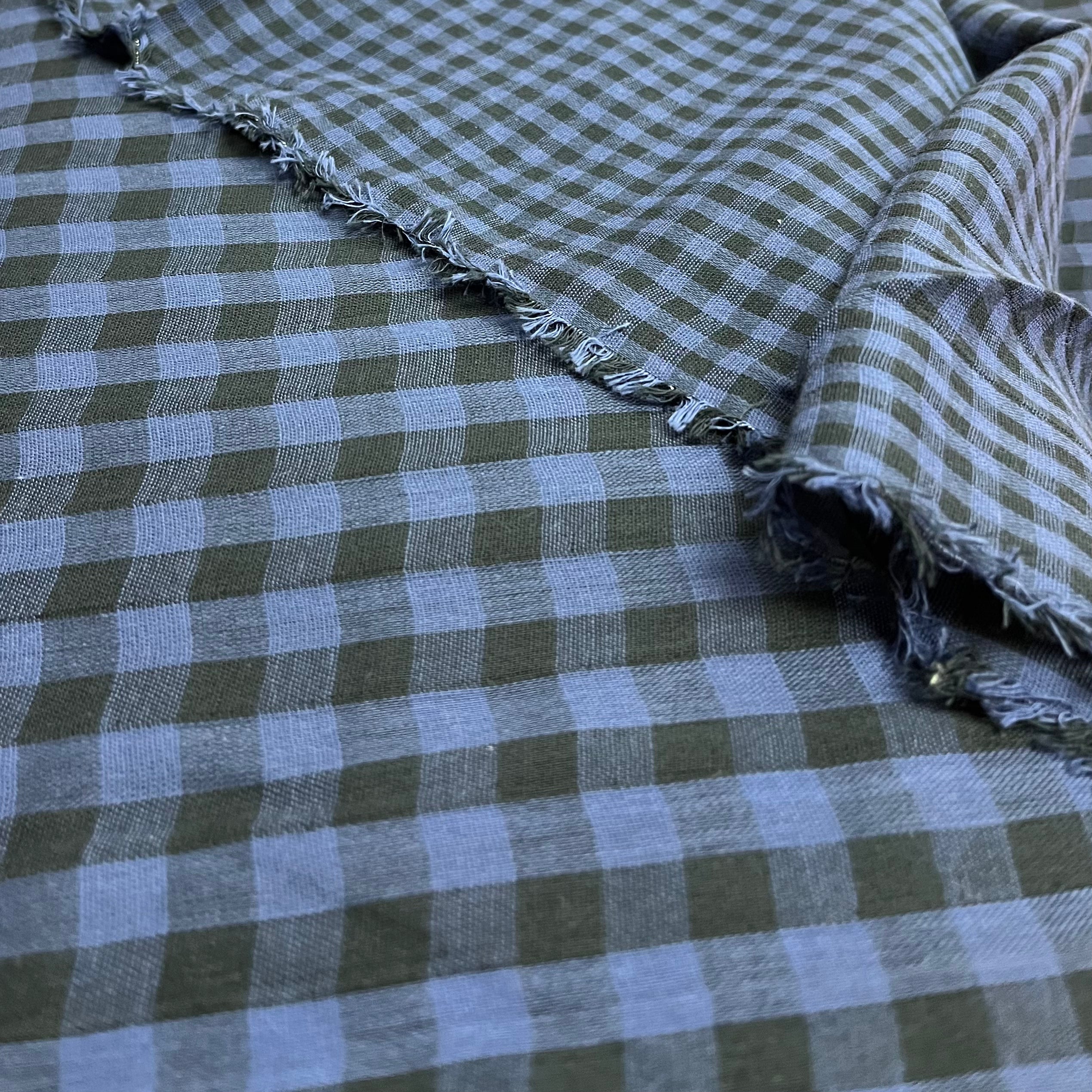 Gingham Night Double Gauze
