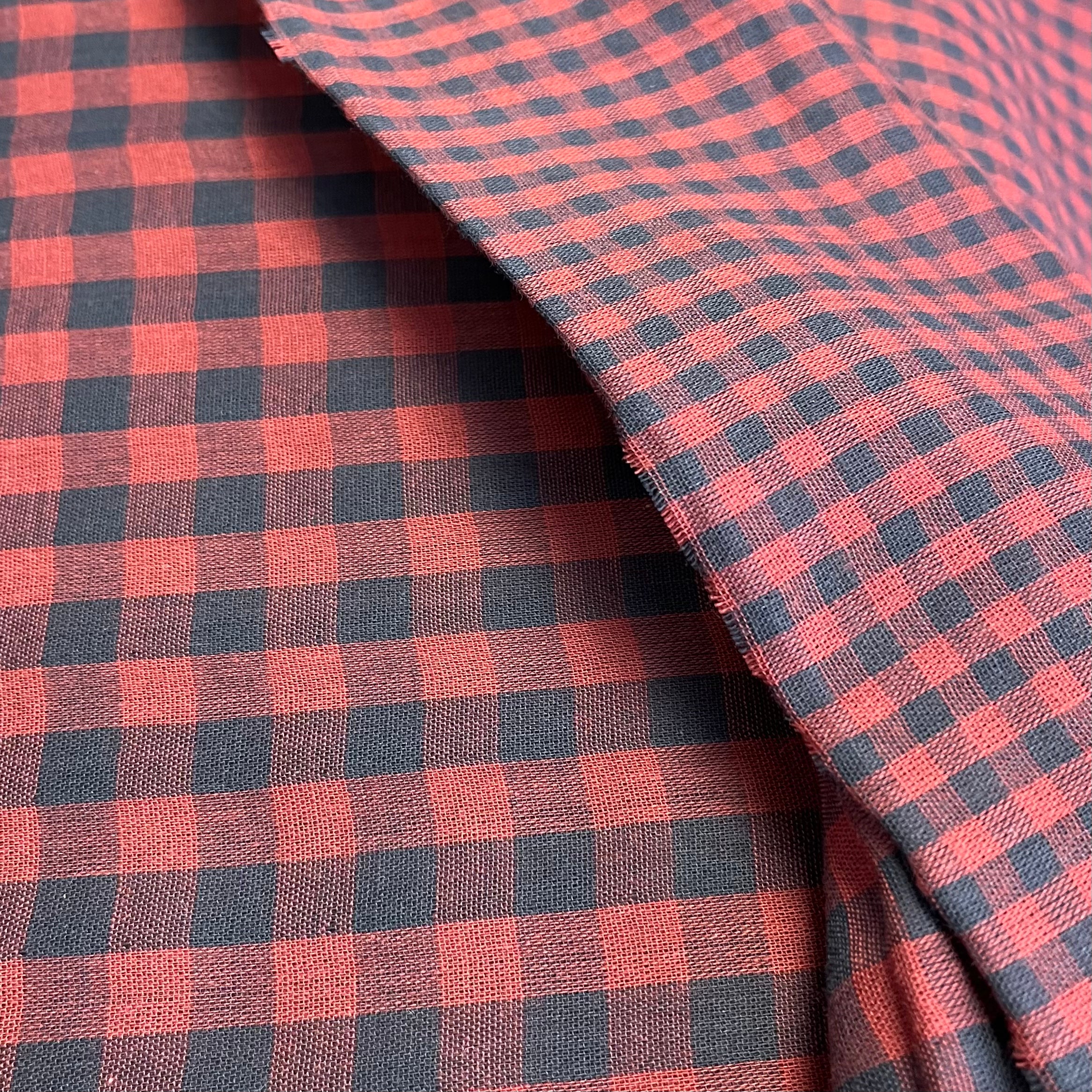Gingham Night Double Gauze