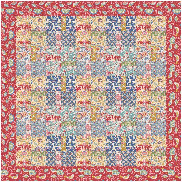 The Cottage Quilt Kit - The Red One - featuring Tilda Jubilee