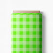 Karina + Kind - Lime Zest Gingham - CANVAS - 1 m cut