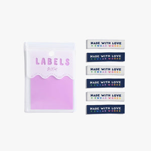 Made With Love and Swear Words Labels