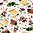 Meowy and Bright - Cats on White