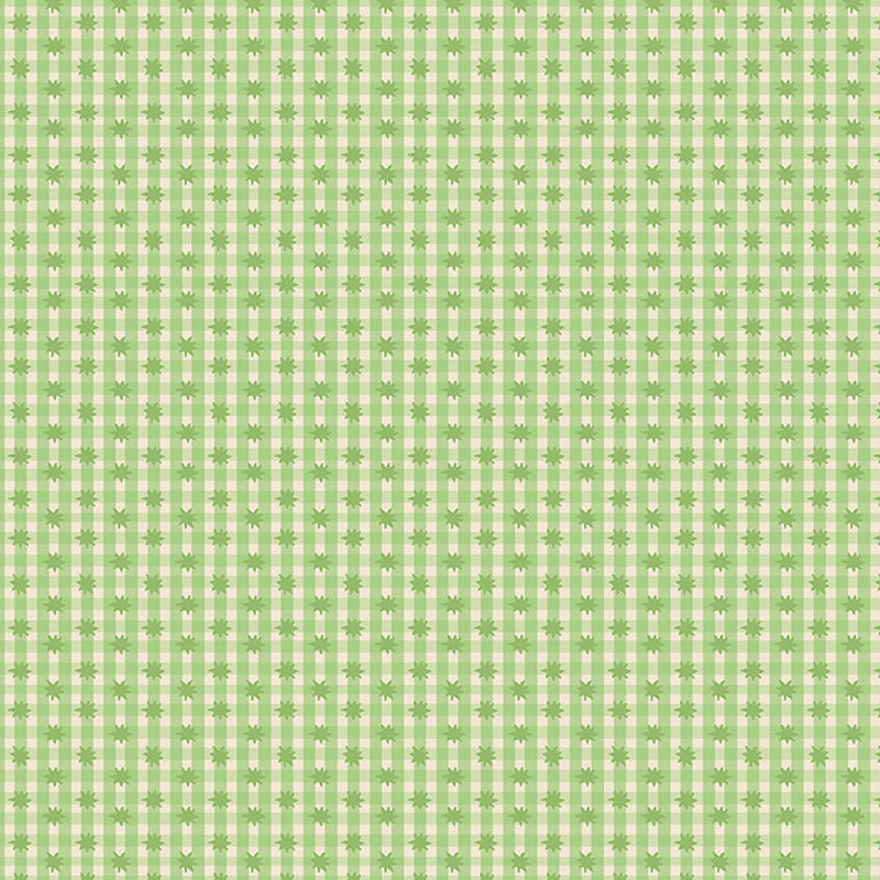 Love and Stitches - Meadow Star Gingham - Mint