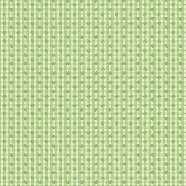 Love and Stitches - Meadow Star Gingham - Mint