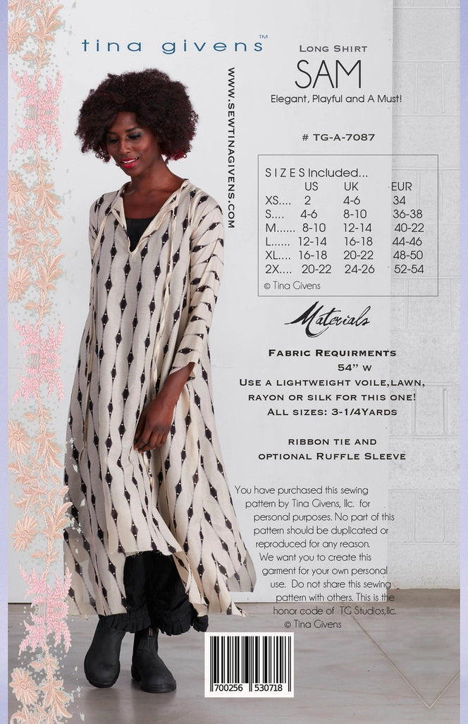Sam Shirt Sewing Pattern