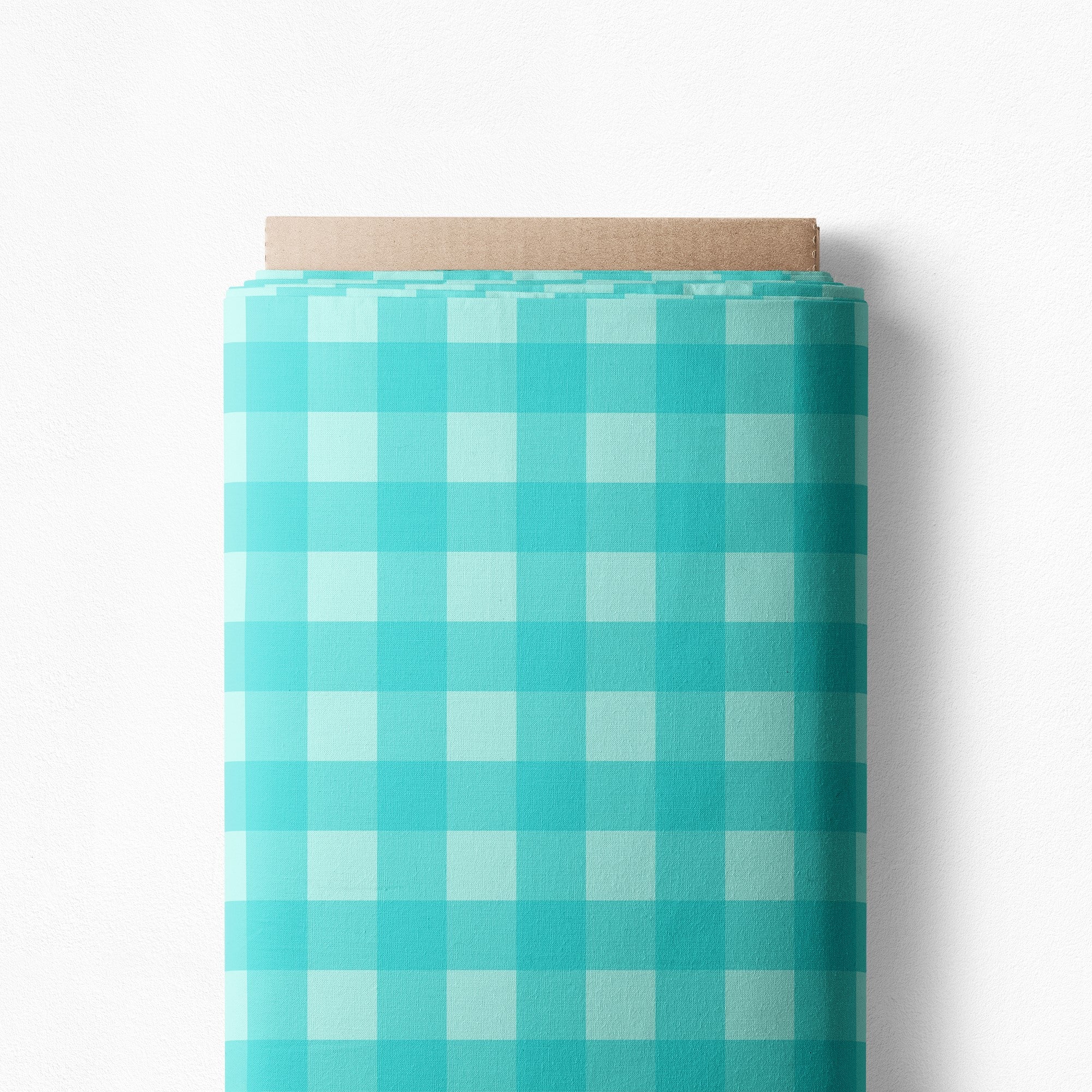 Karina + Kind - Seafoam Gingham - CANVAS - 1 m cut