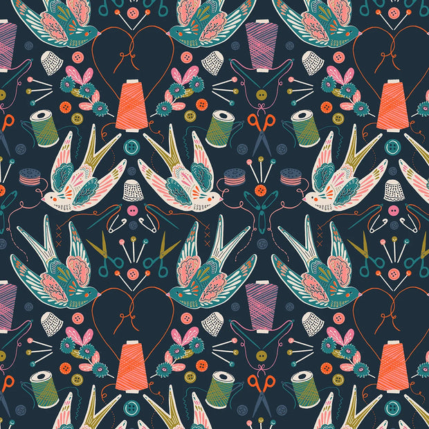 Country Sewing Club - Stitch & Song - 1 m cut