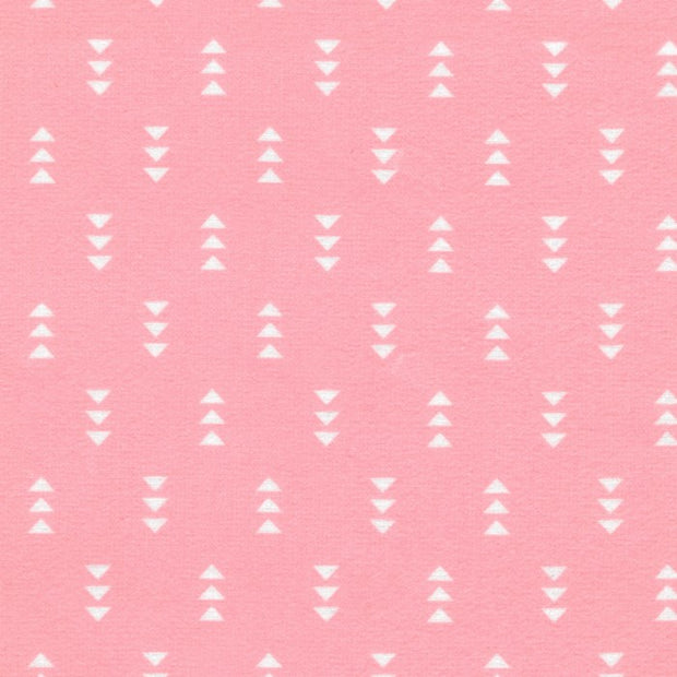 Cozy Cotton - Triangles - Azalea