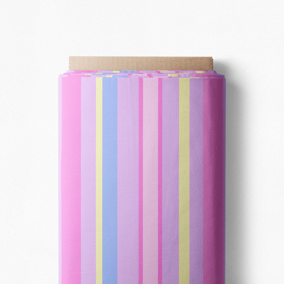 Karina + Kind - Vanilla Rose Stripes - POPLIN - FAT QUARTER