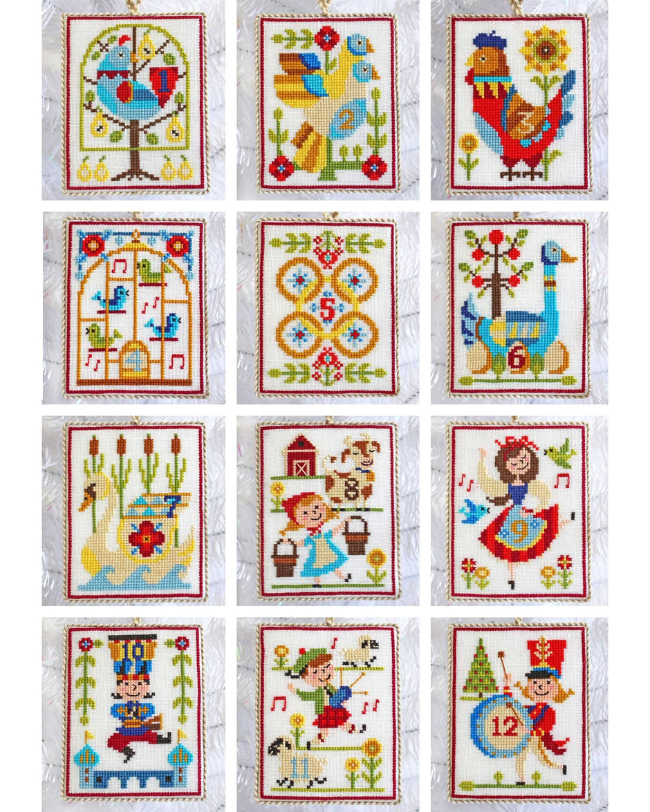 12 Days of Christmas Cross Stitch Pattern