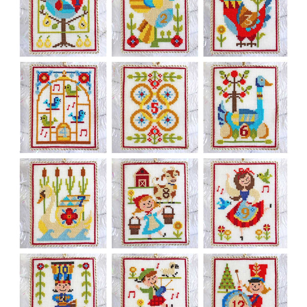 12 Days of Christmas Cross Stitch Pattern