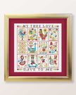 12 Days of Christmas Cross Stitch Pattern