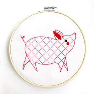 Little Piggy Embroidery Kit