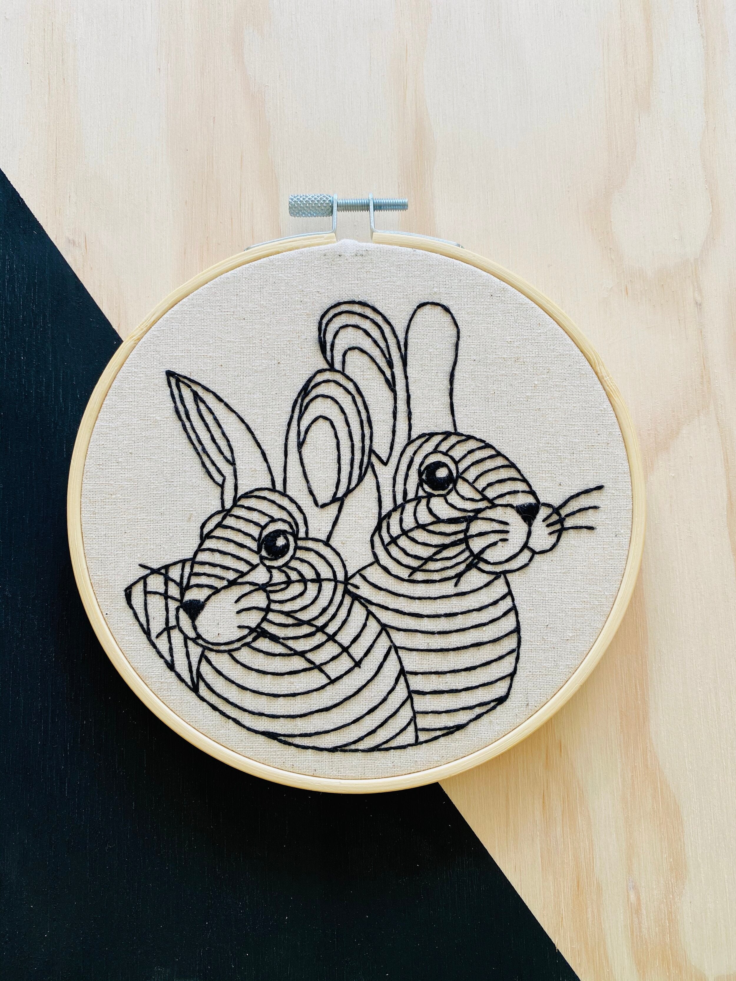 Rabbit Rabbit Embroidery Kit