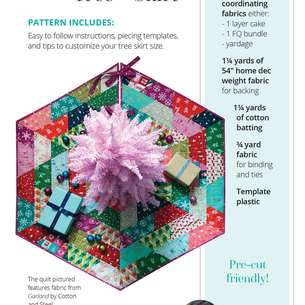 Holiday Hexagon Tree Skirt Pattern