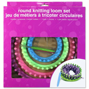 Round Knitting Looms - Set of 4