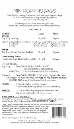 Mini Poppins Bags Kit