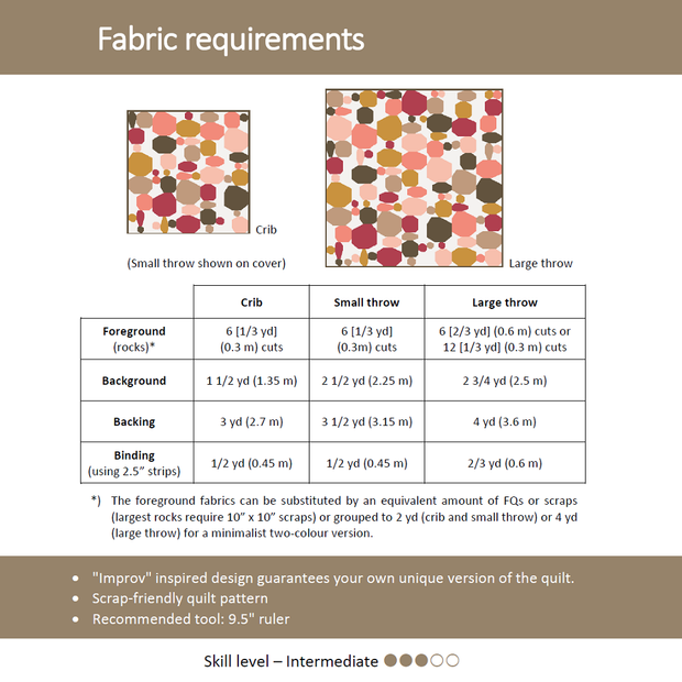 River Rocks Quilt Pattern