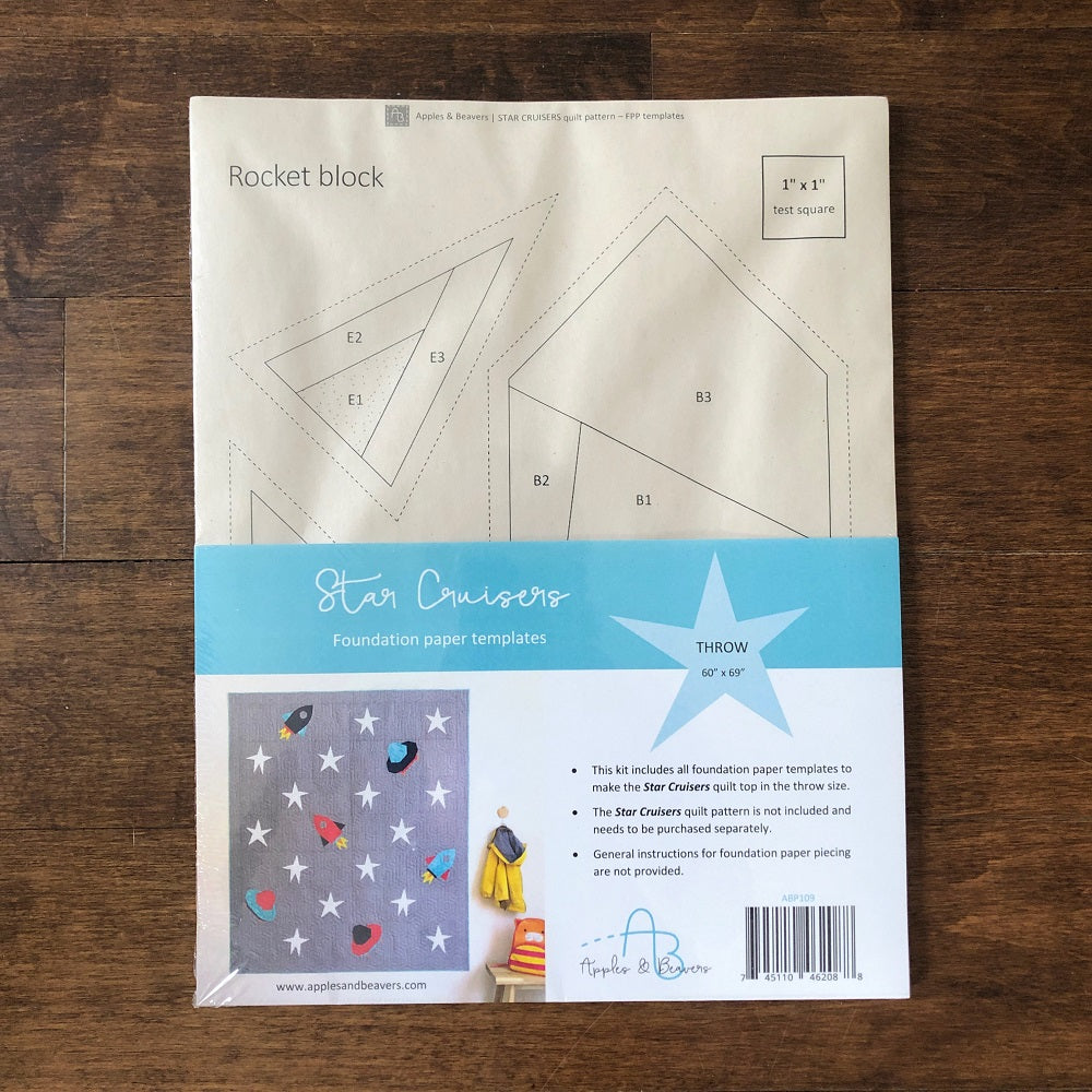 Cruiser Patterns Star Cruisers Quilt Pattern and FPP Templates Bundle – Needle Crafts ...