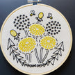 Bee Kind, Dandelion Embroidery Kit