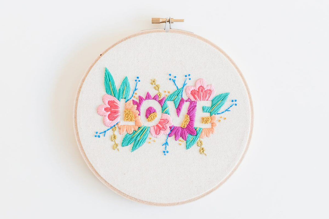 Love Bright Embroidery Kit
