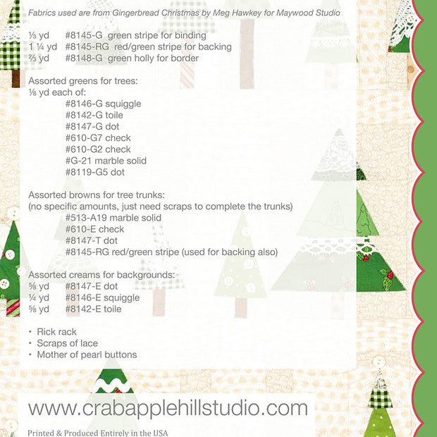 Frosty's Tree Farm Pattern