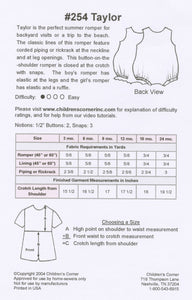 Taylor Sewing Pattern