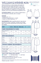 Load image into Gallery viewer, William / Winnie Sewing Pattern

