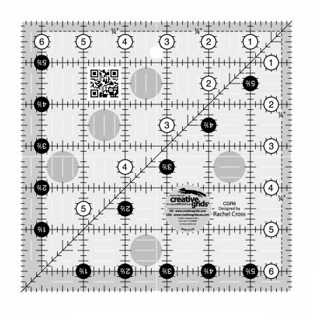 6 1/2" x 6 1/2" Creative Grids Ruler