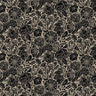 In the Dawn - Large Flowers in Black