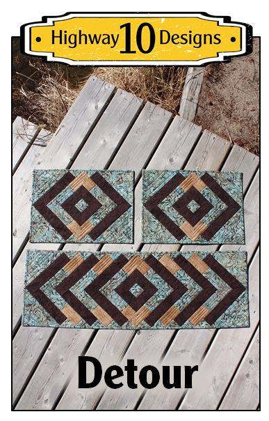 Detour Table Runner and Placemats Pattern