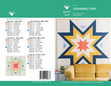Load image into Gallery viewer, Expanding Stars Quilt Pattern
