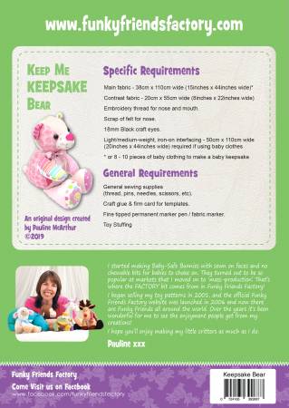 Keep Me Keepsake Bear Pattern